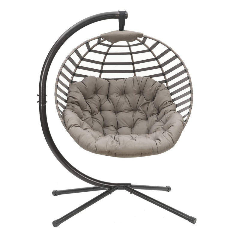 Modern Hanging Ball Chair with Stand  Flower House - Hammock Town