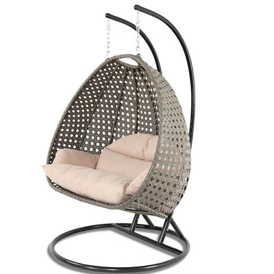 Wicker Swing Chair With Stand For Two People Dubai Collection