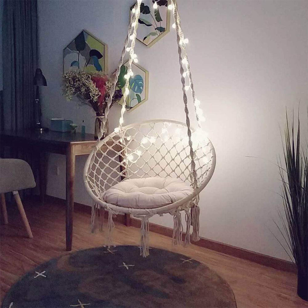 Sonyabecca Macrame Hammock Chair With Led Hammock Town