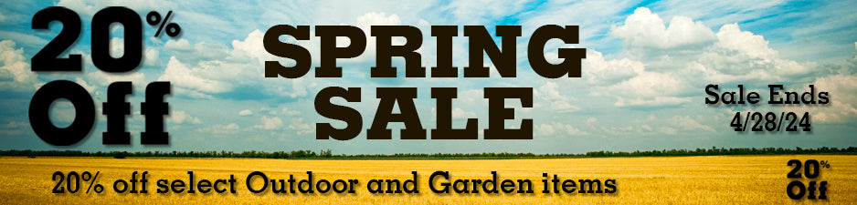 spring sale 20% off select outdoor and garden items