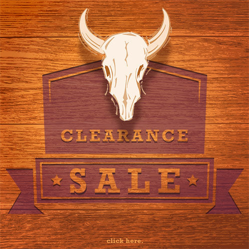 Clearance Sale - Wooden background with steer skull