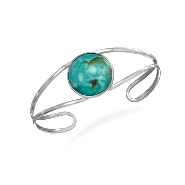 Turquoise Open Band Cuff Bracelet 23308 | Buffalo Trader Online