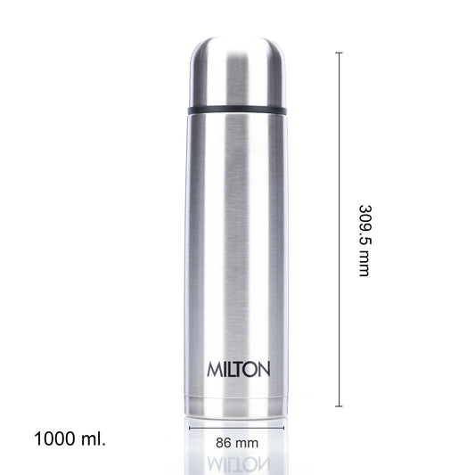 Milton Thermosteel Flip Lid Flask Silver - 1000 ml