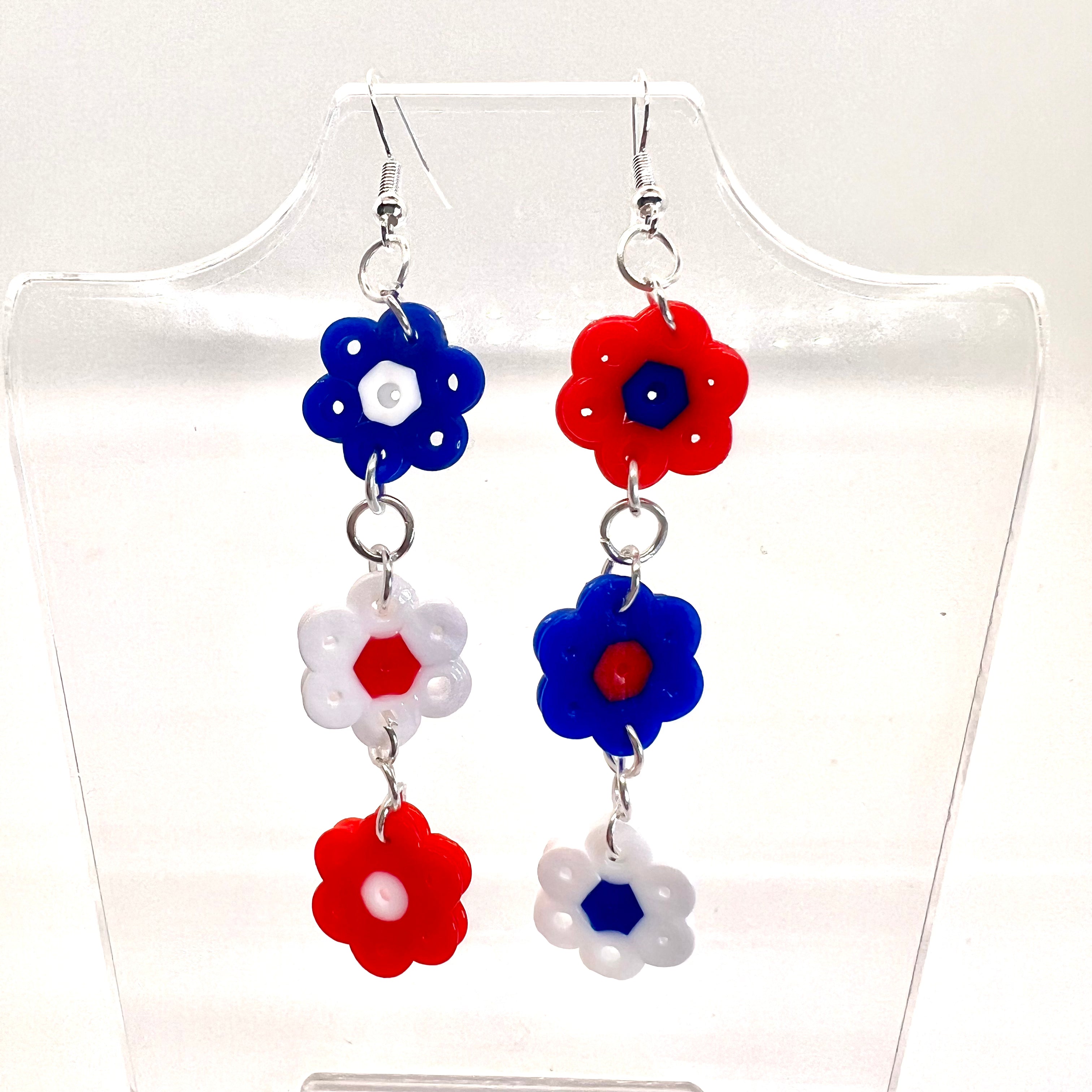 USA Flower Earrings