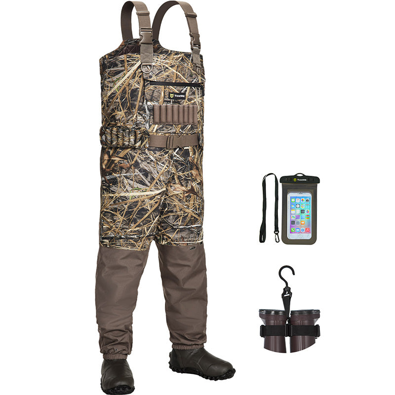 Fishing Waders, Breathable Stocking Foot Waterproof Wader for Men and  Women, 3-Layer Nylon Lightweight Chest Waders for Fly Fishing & Duck Hunting