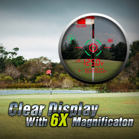 TideWe hunting rangefinder offers 6x magnification