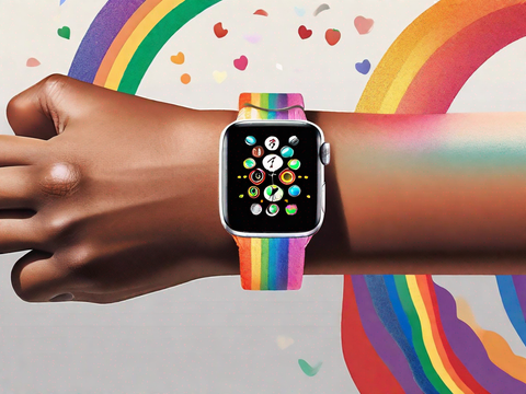 Vibrant Apple Watch Band for Pride