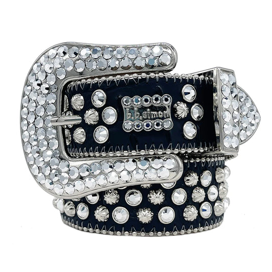 BB Rhinestone Belt White/Blue – NordReps