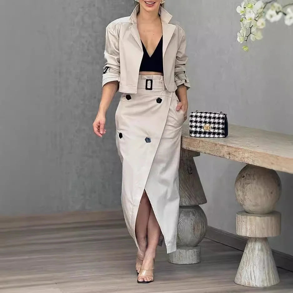 A selection of fashionable tops, two-piece sets, and stylish shoes for various occasions