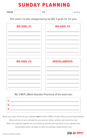 Download Courtesy Of Ronda Conger Sunday Planning Better