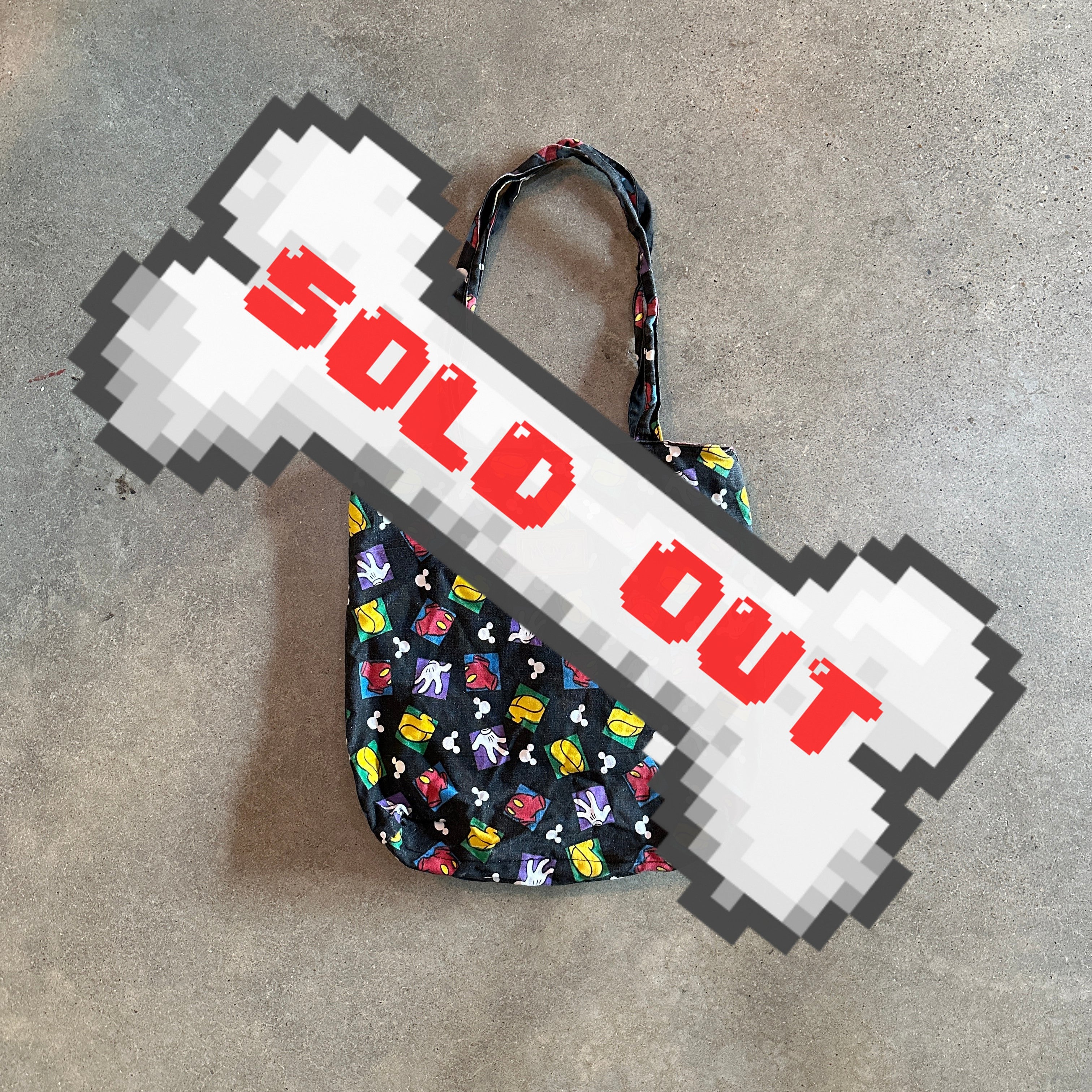 Reversible Mickey Tote - DOG EAT DOG - Mickey Mouse Tote Bag