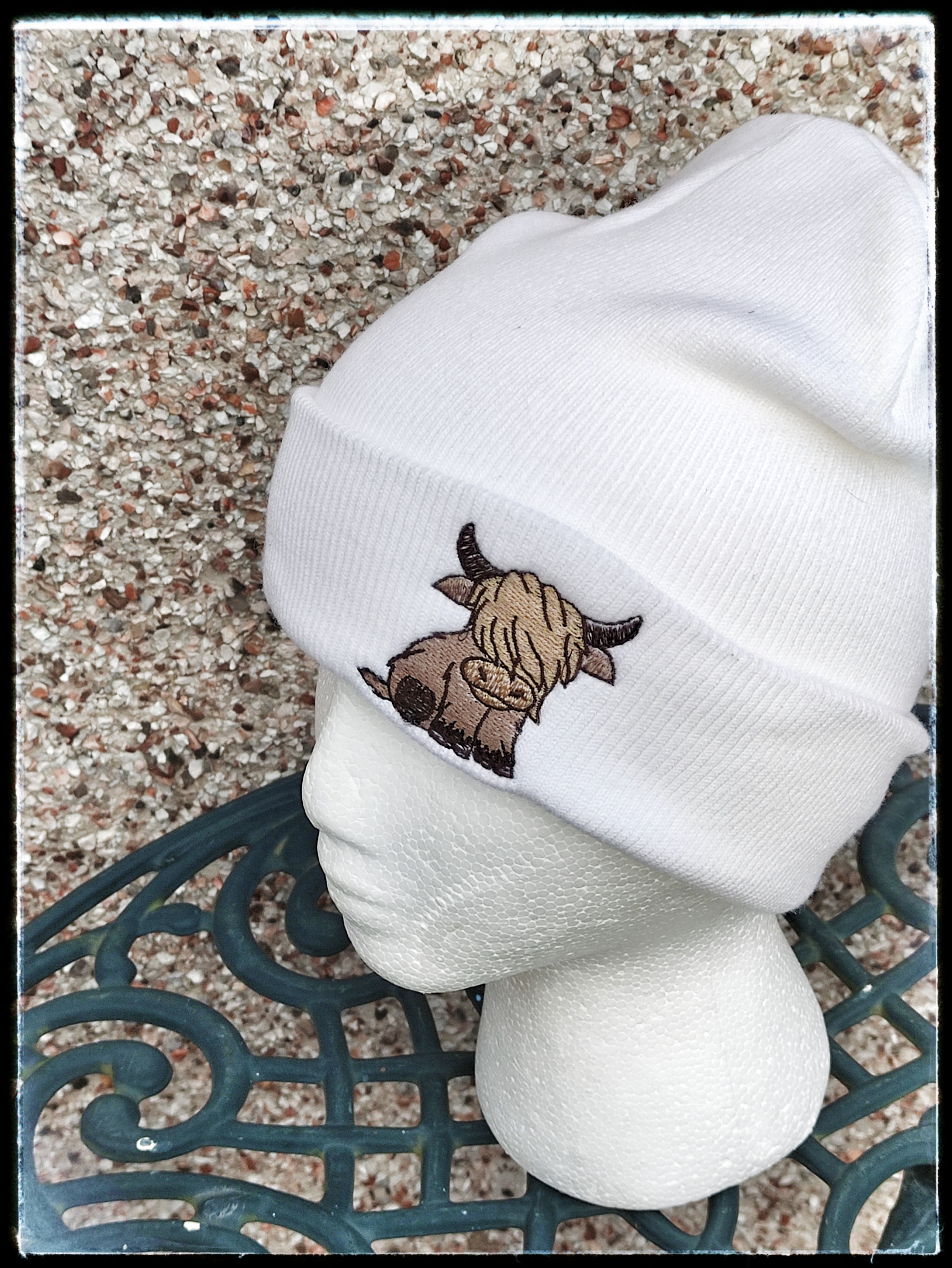 highland cow beanie