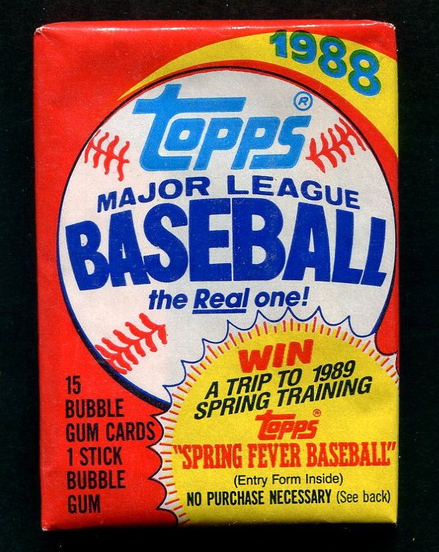1988 Topps Baseball Unopened Wax Pack