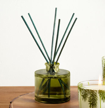 Thymes Frasier Fir Gilded Collection Ceramic Reed Diffuser