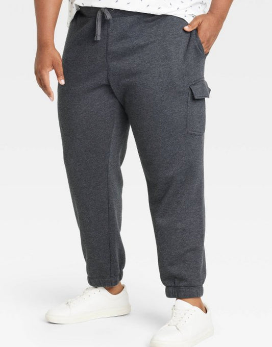 Men's Ultra Soft Fleece Tapered Cargo Pants - Goodfellow & Com Black X –  Treasure Chest Wholesale