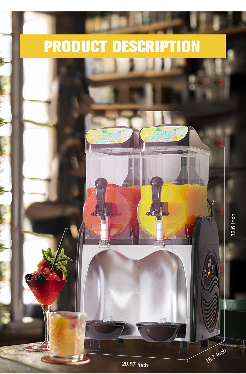  UGOLINI MT (3 Bowls x 10 Liters) 30L Commercial Granita Slush  Margarita Smoothie Frozen Drinks Beverage Maker Machine Dispenser - Made in  Italy 🇮🇹: Home & Kitchen