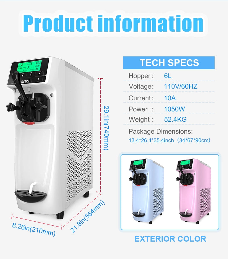 st16e ice cream machine details