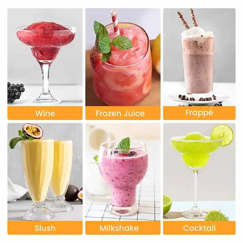 Various types of margarita drinks