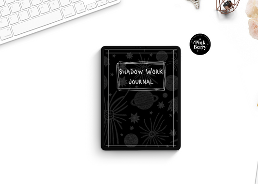 Digital Shadow Work Journal- Dark Mode  Mental Health Journal For  Goodnotes And Notability – Pink Berry Digital