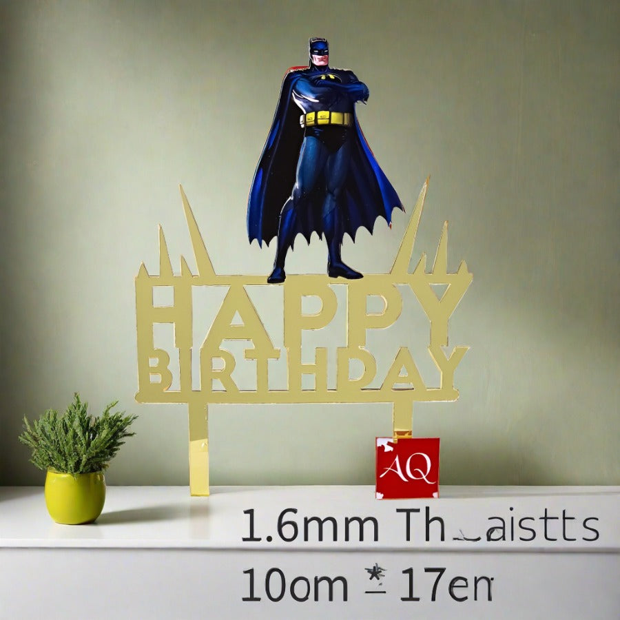 Nathaniel 3D Batman Cake Topper - Urban Fairytale