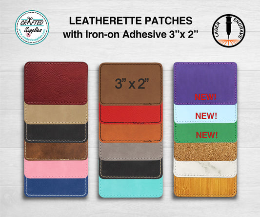 Leather Patches with Velcro hooks - Beyond the Manual - Glowforge