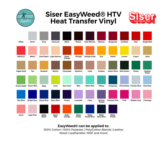 Black Siser Glitter HTV Heat Transfer Vinyl