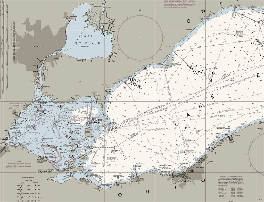 Lake Erie Nautical Chart The Nautical Chart Company