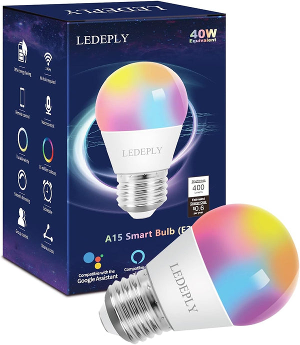 Foco Inteligente Led Tecnolite Connect 7 W Base E27 Luz Cct Atenuable  Compatible Con App Móvil Y Asistentes De Voz