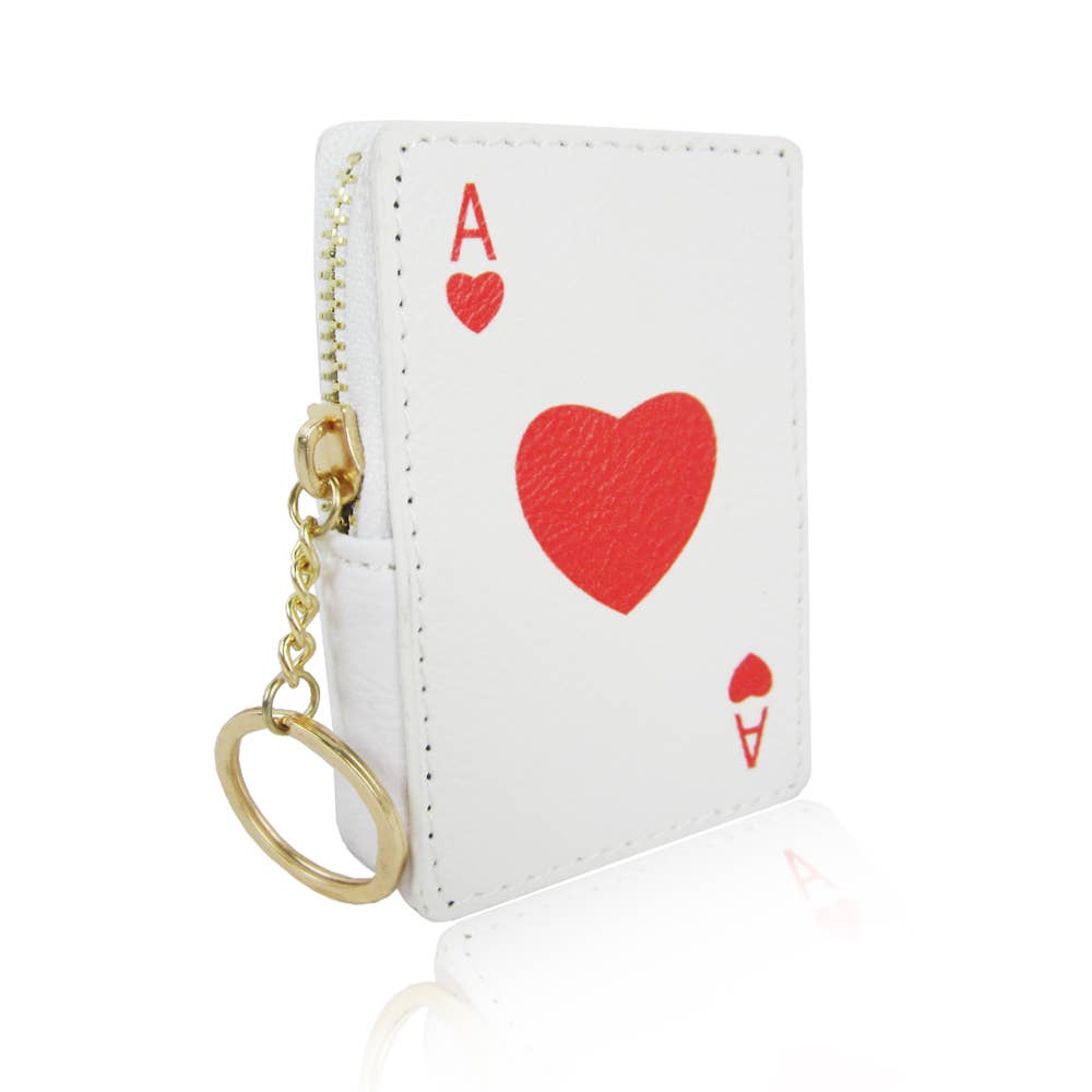 Ace of Hearts Novelty Coin Purse Clip-On Wallet – Miss Scarlett Boutique