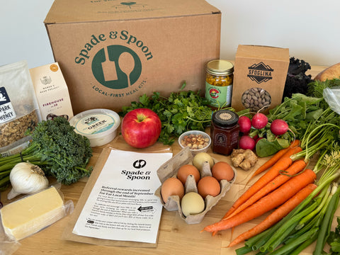 Spade & Spoon Local Meal Kit Box with local ingredients