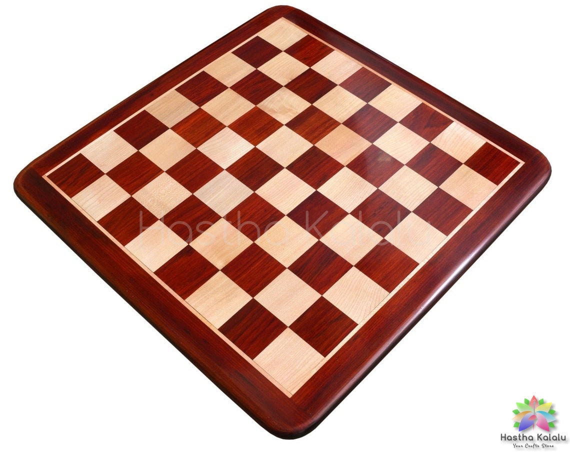 Macassar Ebony and Maple Wooden Tournament Chessboard