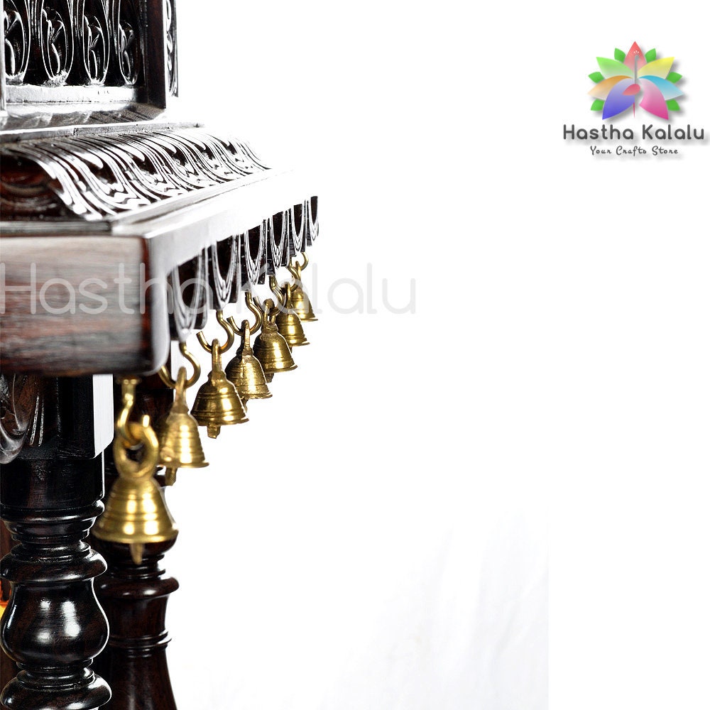 Ajathasatru Rosewood Temple  with Ganesha Inlayed, Made to Order