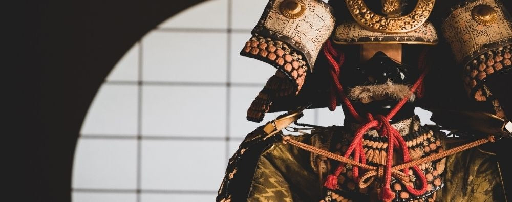 Armadura de samurái expuesta