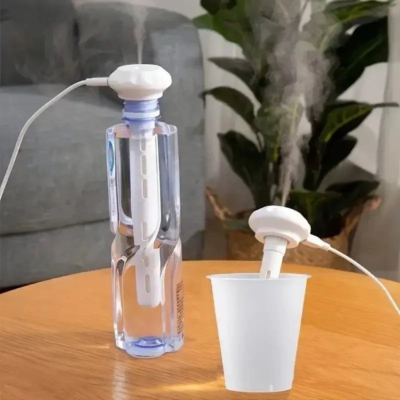 Super Quiet Portable Mist Humidifier for Office, Bedroom, Car, Adjustable Length, No Water Bottle Needed