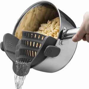Adjustable Clip On Pot Strainer - 1pc Kitchen Strainer for Pans and Bowls - Incendio 