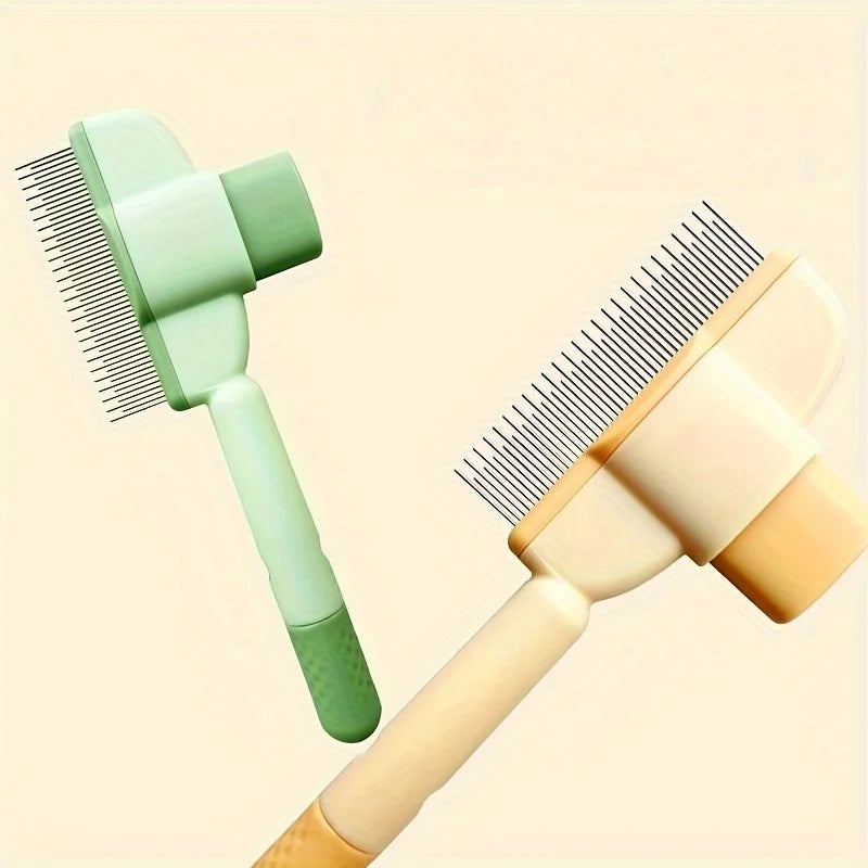 Dog Hair Remover Brush for Long Hair Pets - Grooming and Care Comb for Dogs and Cats, Bath Brush for Easy Hair Cleaning