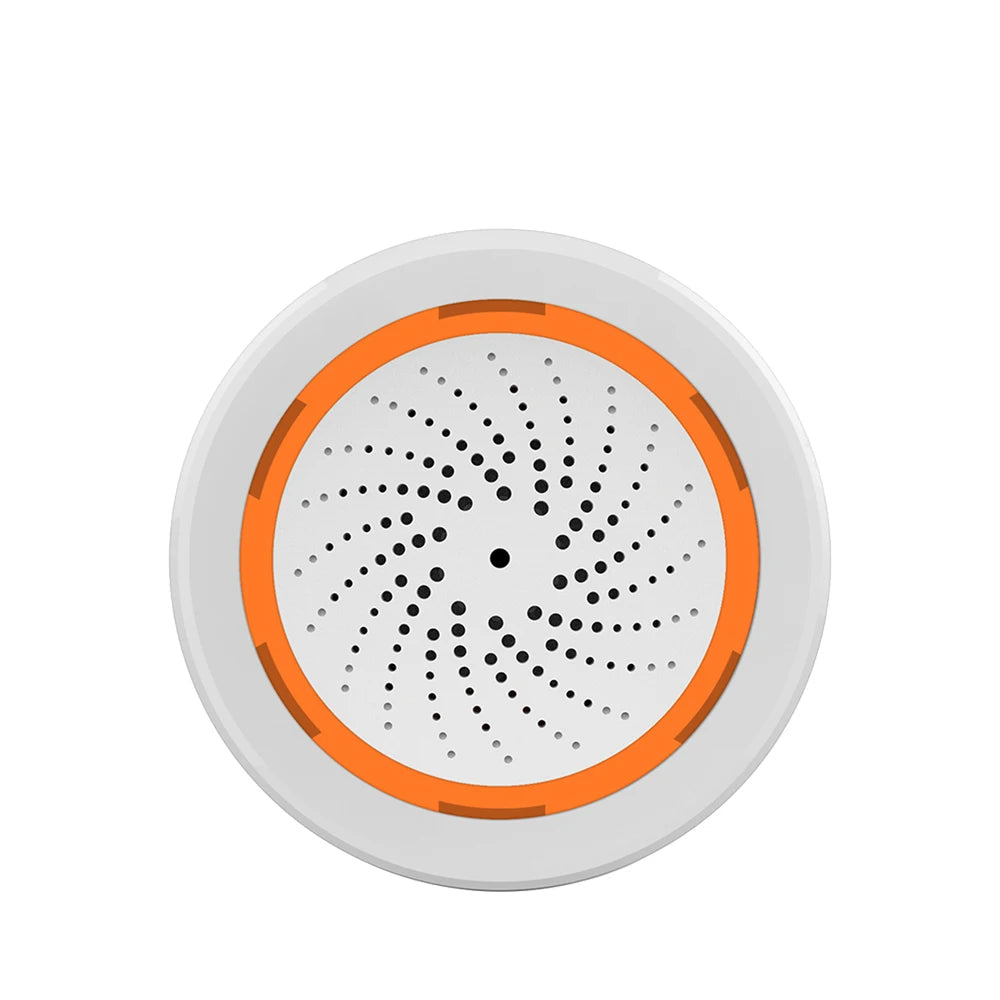Tuya Zigbee Smart Siren Alarm with Strobe Alerts USB Power Supply for Home Security