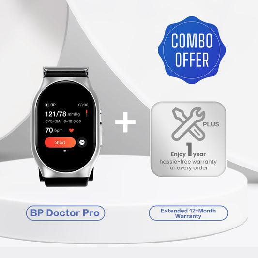  YHE BP Doctor Pro, Blood Pressure Watch with Patented