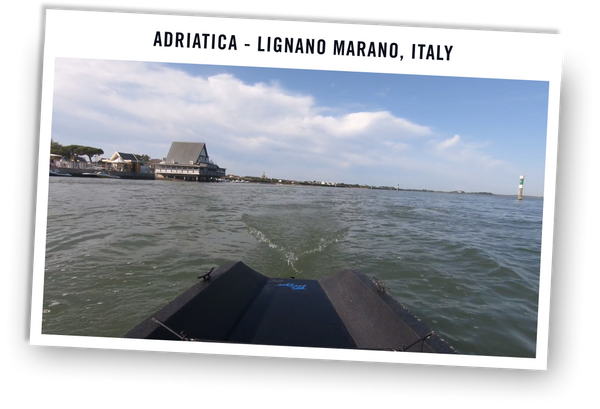 Image of an Ergatta Scenic Row workout in the Adriatic Sea (Ligano-Marano).