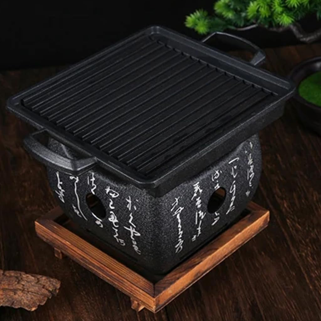 Speicherkasten, tragbarer Grillpfannen, nichtklebende rechteckige Grillplatten, Backblech, Grillplatte für Innen- und Außengrillen