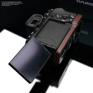 Bolso cámara para Sony A7 IV ILCE-7M4 piel en negro de Gariz