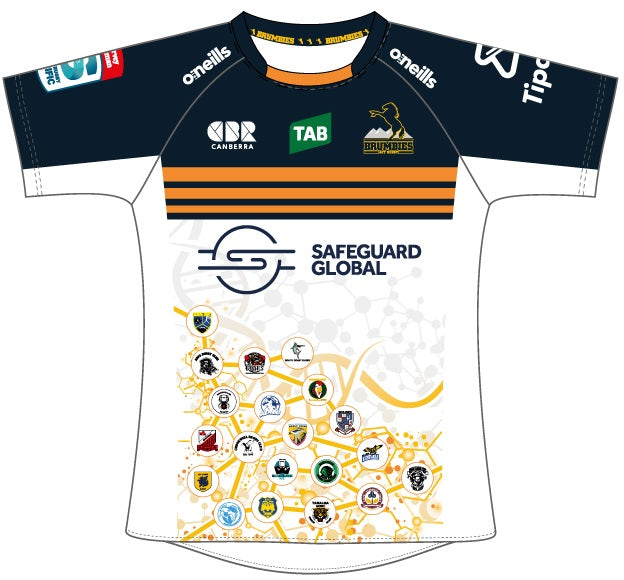 Brumbies Jersey by O'Neills | Medium | White/Navy Blue