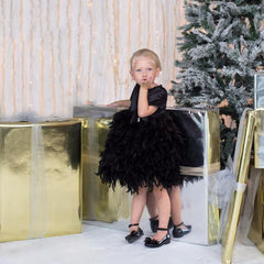 Black Party Dress for Girls - Itty Bitty Toes