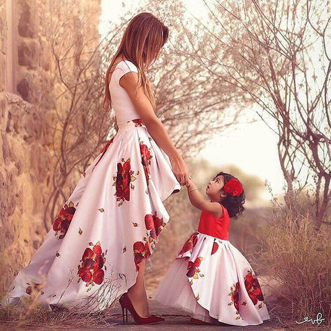 mommy and me red dress