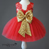 Red and Gold Princess Dress Girls