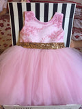 Pink and Gold First Birthday Party Dress 