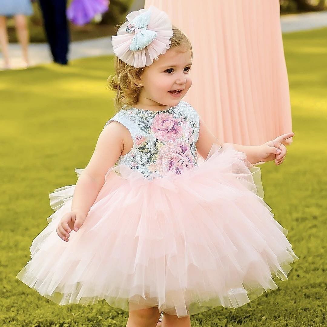 Purple Summer Flower Little Party Dress Nz For Infant Girls Perfect For 1  Year Old Birthday, Christening, Prom, And Baptism Toddler Frock Gown Q0716  From Sihuai04, $22.62 | DHgate.Com