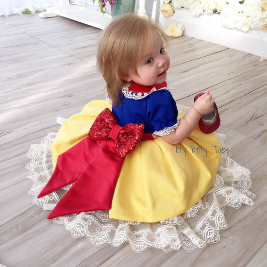 Snow White Inspired Dress - Baby Boutique – Itty Bitty Toes