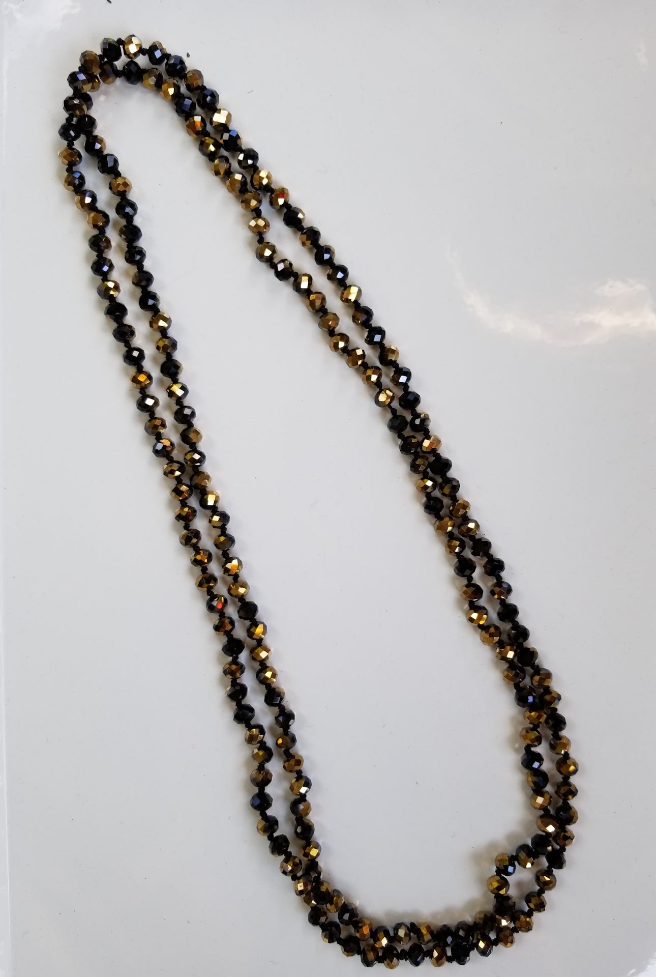 faceted bead necklace