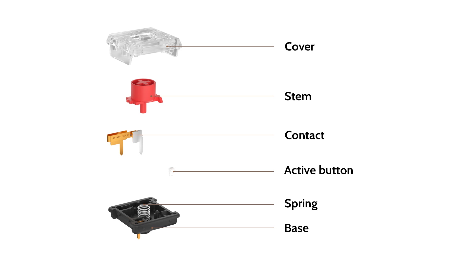 Kailh Choc V2 Low Profile Switch Structure